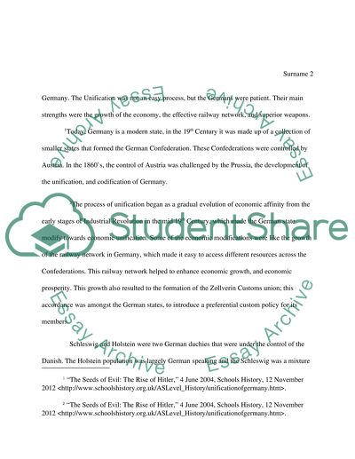 Rise of German Unification in 1840-1870