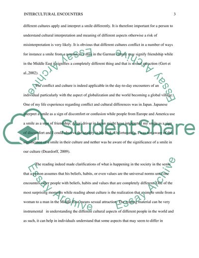 Intercultural Encounters