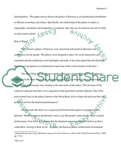 The Palace of Knossos as an Architectural Embodiment of Minoan Cosmology and Culture