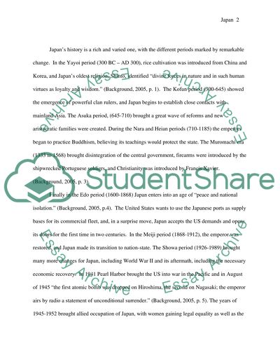 History and Culture of Japan