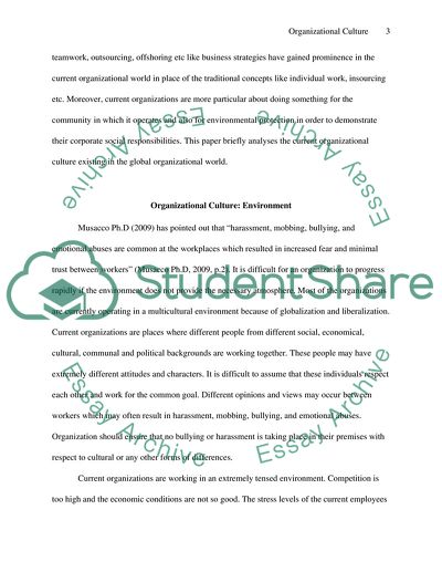 The Management of Organisational Culture Is Central to Contemporary Management Ideas and Practices