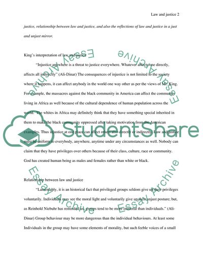 Law and Justice: Mr. King, Socrates, and Plato