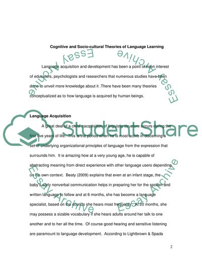 Psychology of Language Learning