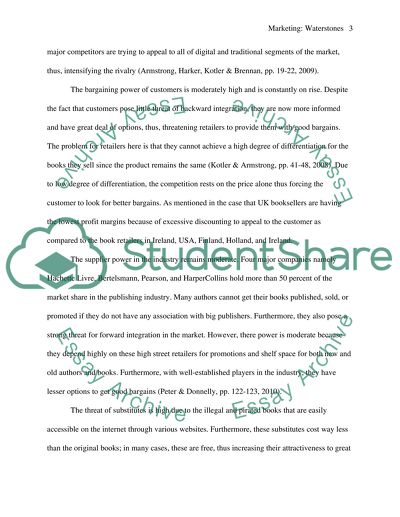 Marketing Strategies Employed by a Waterstones Retailer