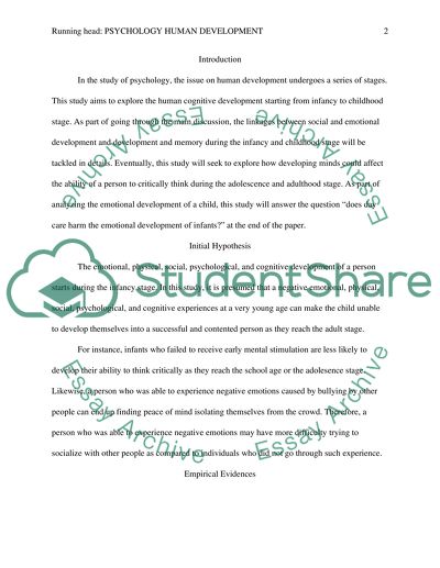 Psychology Human Development