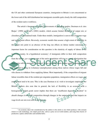 The Way Immigration Impacts Labour Market Outcomes
