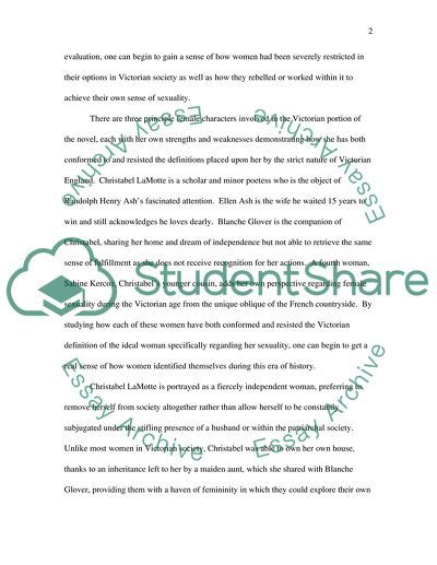 The role of sexuality in Victorian society applied to A. S. Byatts Possession