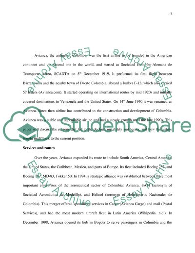 Avianca: the Columbian Airline