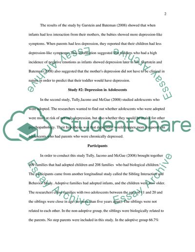 Child Development: Participants and Method