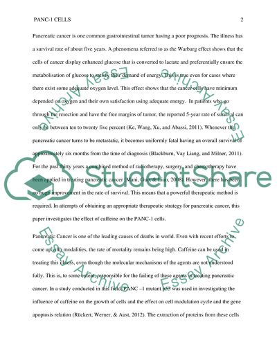 PANC-1 Cell Treatment