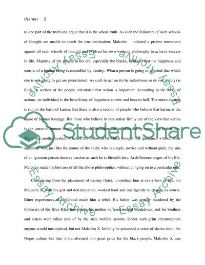 The Autobiography of Malcolm X