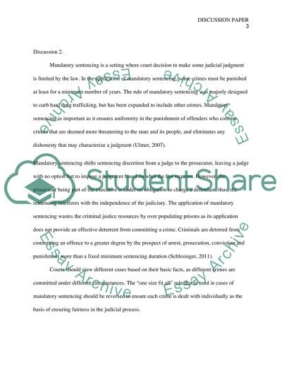 The Review of Law and Economics: Double Jeopardy and Mandatory Sentencing