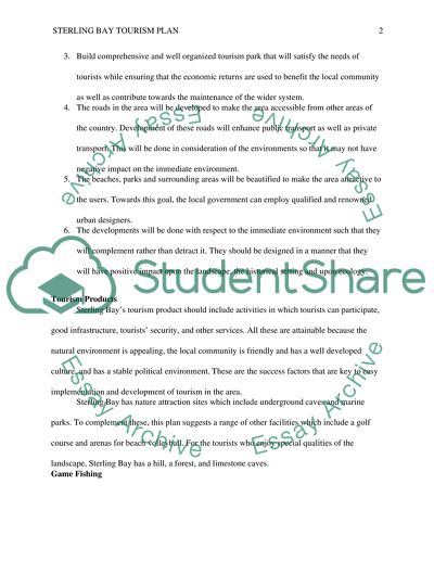 Key Strategies and Considerations of Sterling Bay Tourism