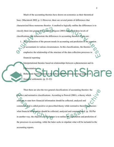 Why Do We Need So Many Different Theories in Accounting