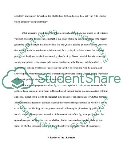 Egypt Maintain Future Political Islam