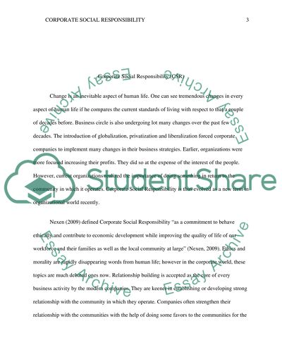 The Role of Corporate Social Responsibility in Business World