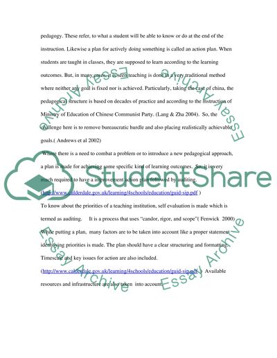 Enhancing Pedagogical Outcomes