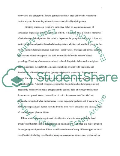 Stereotypes about the Representation of Ethnic Groups