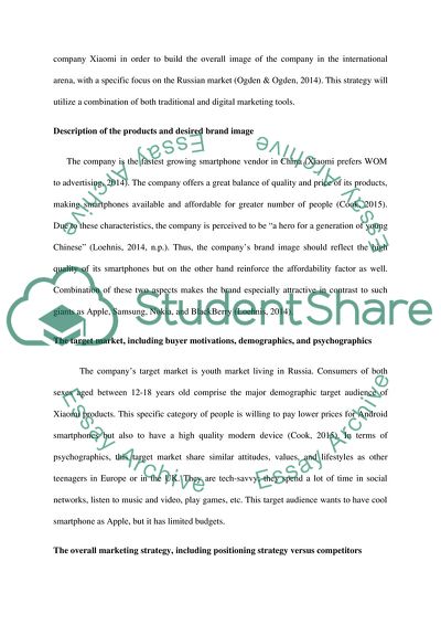 An Integrated Marketing Strategy for Xiaomi Brand