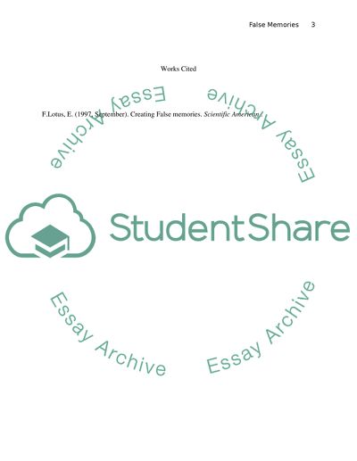 Creating False Memories