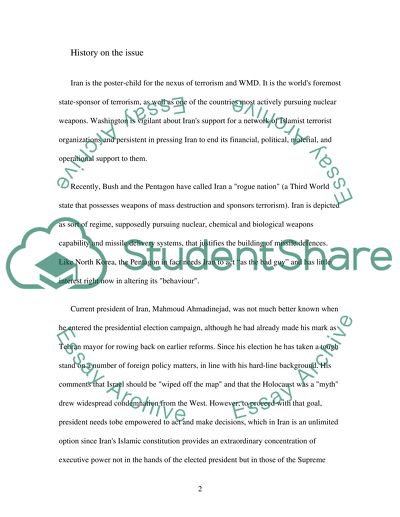 Nuclear Possession of Iran