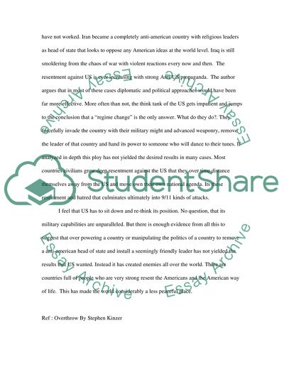 Overthrow By Stephen Kinzer