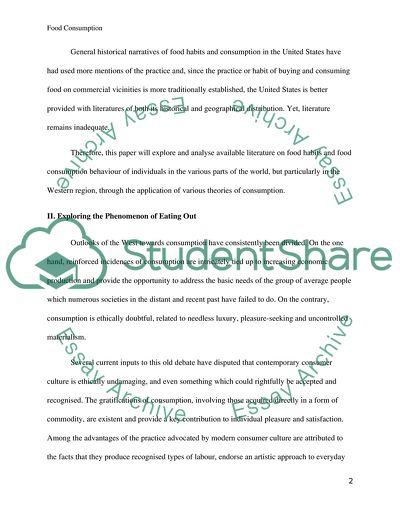 The Changes in Food Habits in the UK and France