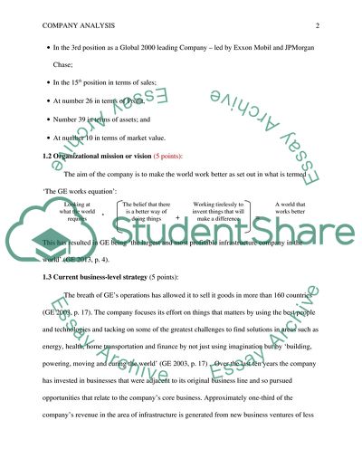 Strategic History of the General Electric Company