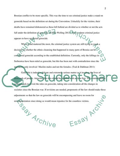 Genocide as a Neglected Topic in Criminal Justice and Criminology