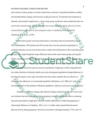 Effective Physical Activity and Diet to Avoid Weight Gain during Pregnancy