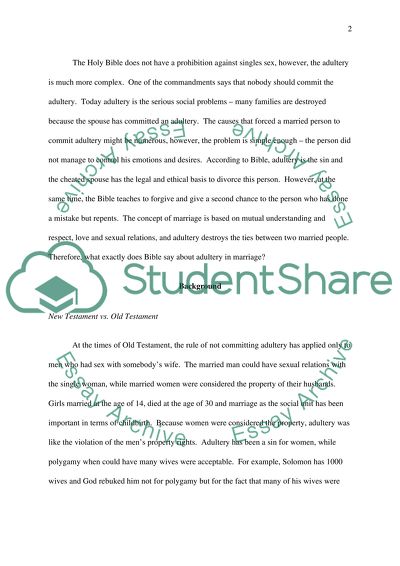 The Concept f Marriage according to Bible