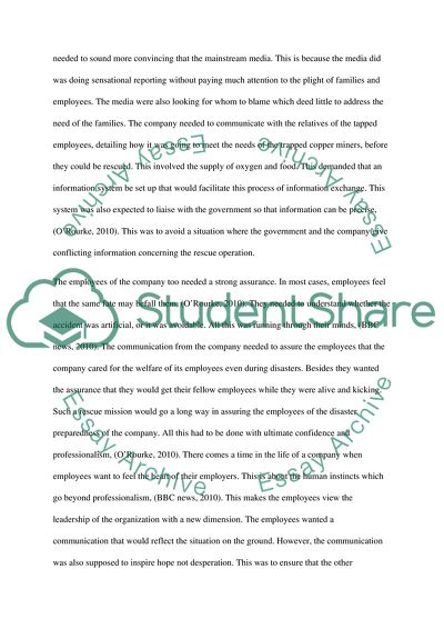 Over 30 Workers Trapped After Chilean Copper Mine Collapse