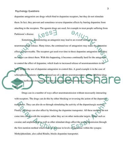 Analysis of Psychology Questions