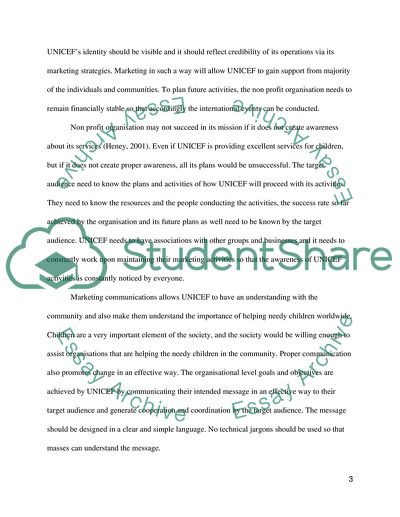 International Non-Profit Organisation: UNICEF