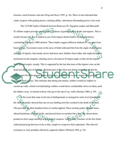 The Major Causes of Death and Injury During Ancient Battles