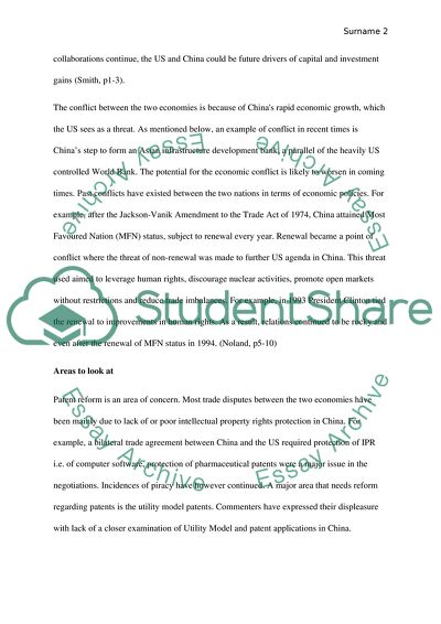 Conflict and Cooperation between China and the US