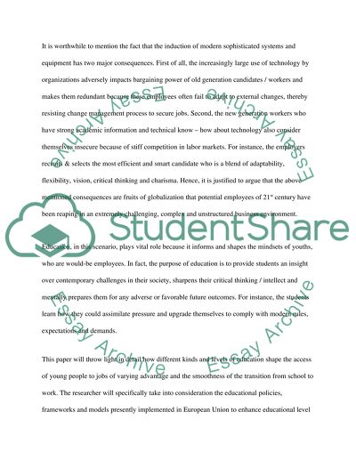 Education and youth integration into European labour markets the case of Balkan countries