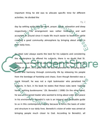 The Rule of St. Benedict and Beowulf books