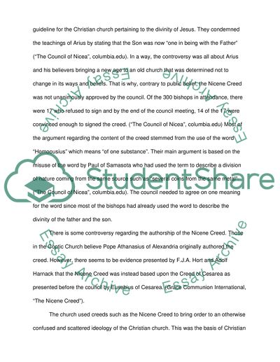 the nicene creed essay example topics and well written christian essay topics