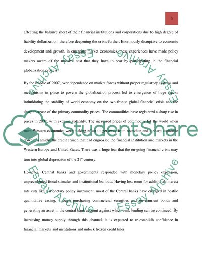 FSAs Role towards the Collapse of Global Financial Services Industry