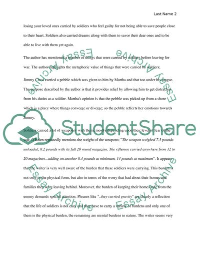 The things they carried