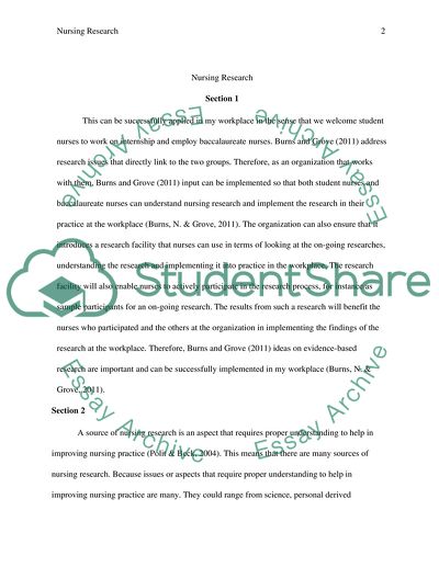 Burns and Grove: Nursing Research