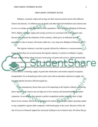 Discussion: Interest Rates