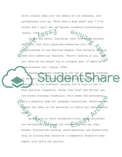 The Impact of Media Language on Audiences