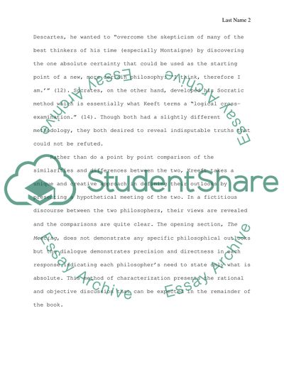 Theories of Knowledge: Socrates Meets Descartes