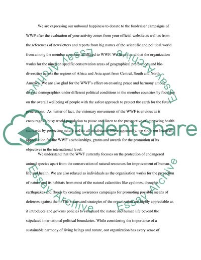 Sponsorship/Donation offer letter