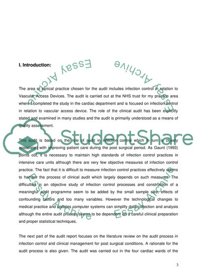 Infection Control about Vascular Access Device