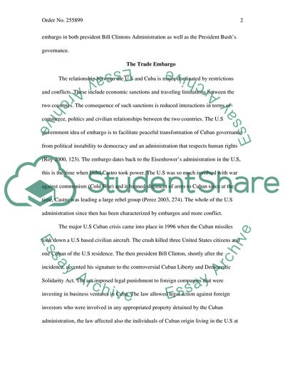 Compare and Contrast US policy toward Cuba under George H.W. Bush and Bill Clinton