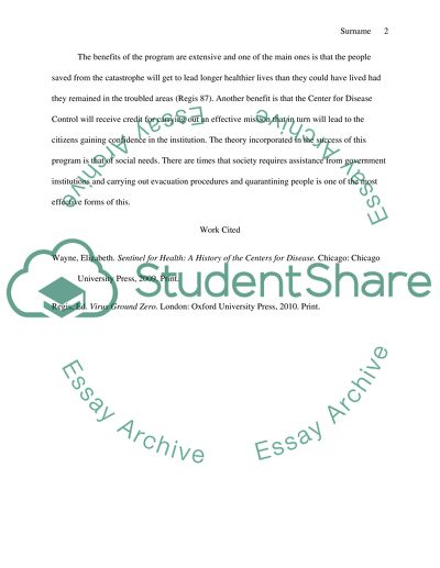 A History of the Centers for Disease