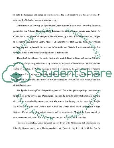 Hernan Cortes and Francisco Pizarro